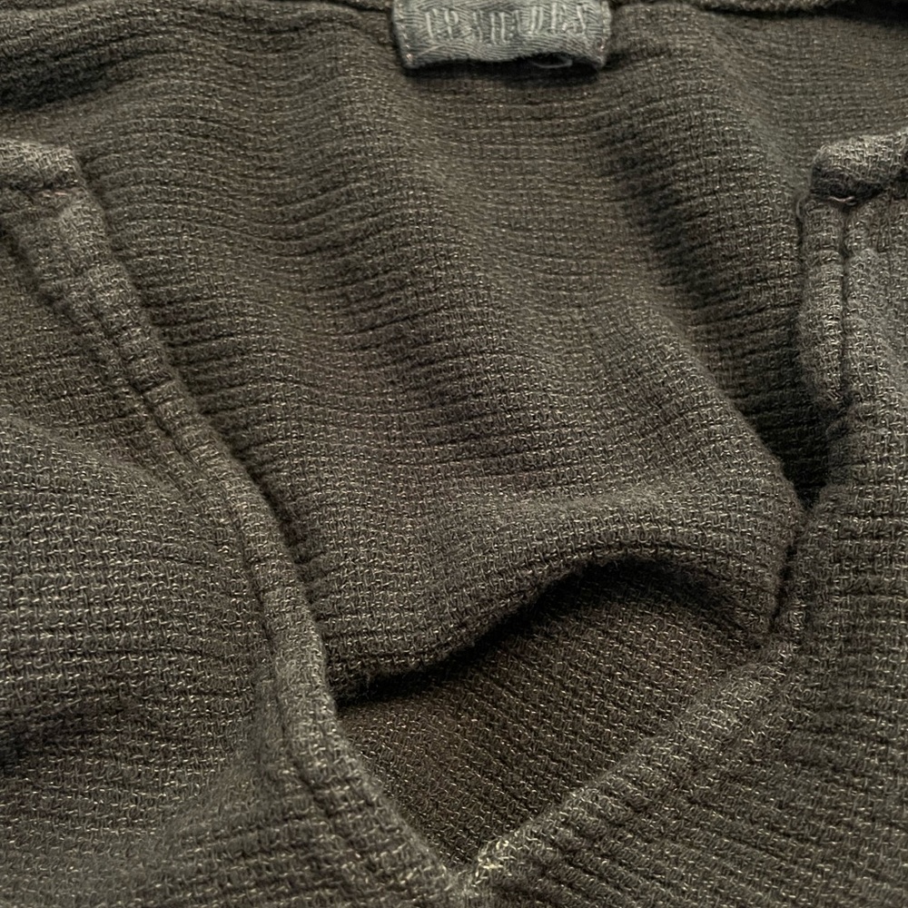 CP SHADES Woven Gray V-Neck Pull-Over Tunic Top L - Picture 4 of 7